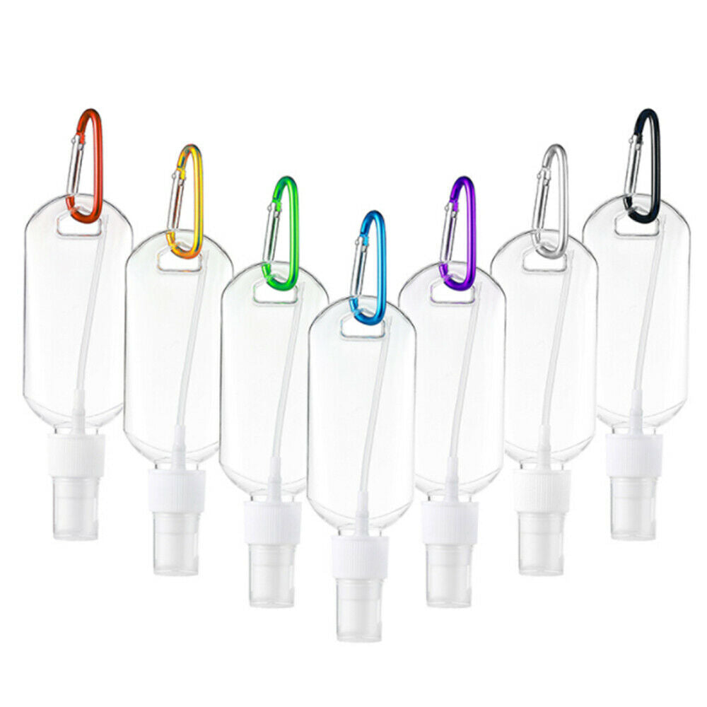 Portable Plastic Empty Bottles Hand Makeup Spray Containers Keychain Bottles