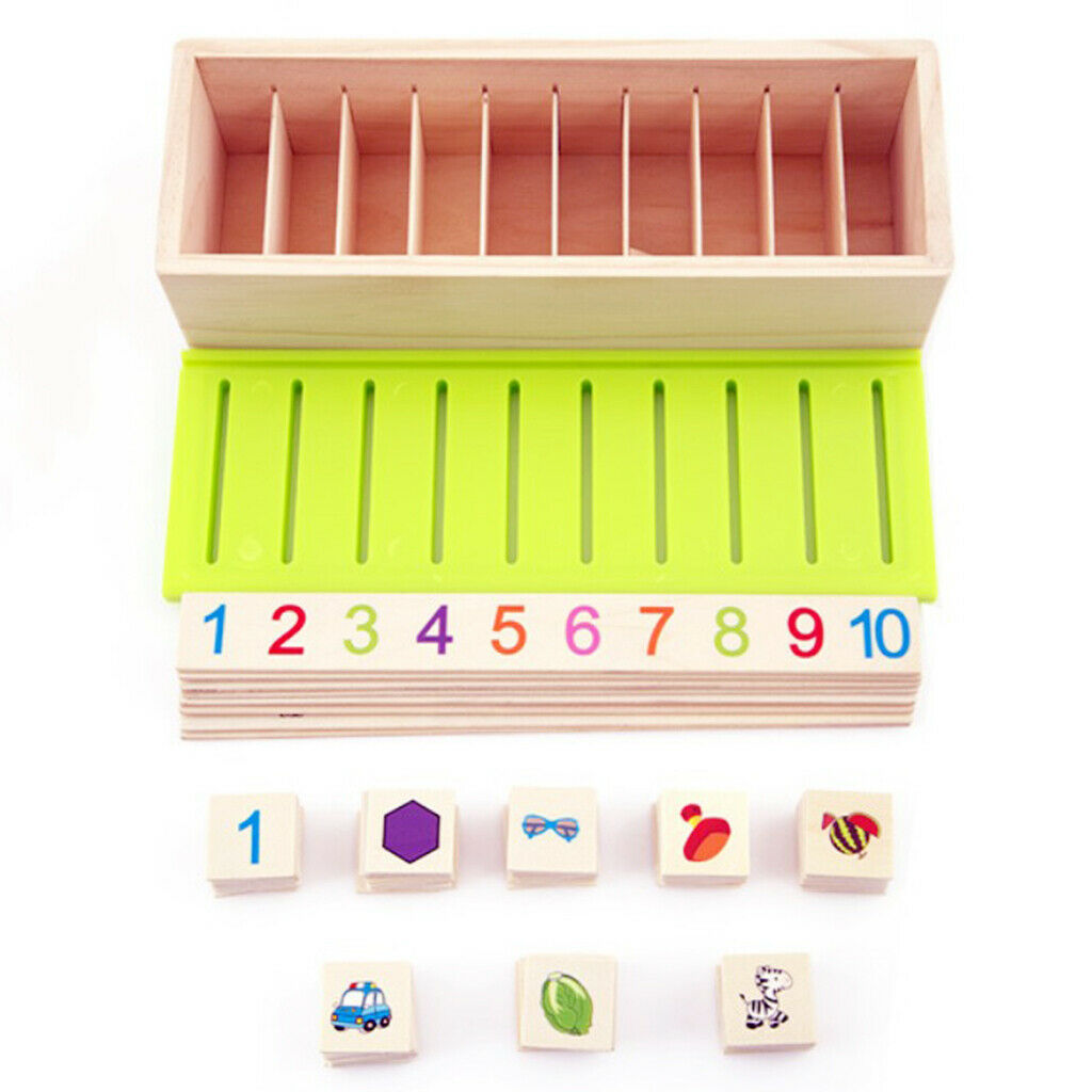 Infant Kids Matching Grouping Montessori Toys Number Patterns 8 Catagories
