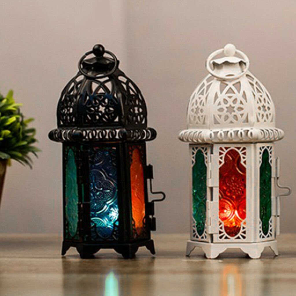 2Pack White Glass Lampshade Candle Holder Candlestick Lamp for Festival Holiday