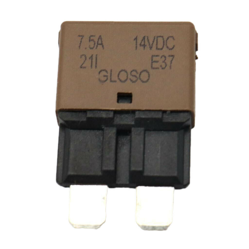 Car Truck Marine Universal Reset Circuit Breaker Blade Fuse 12V/24V 7.5A