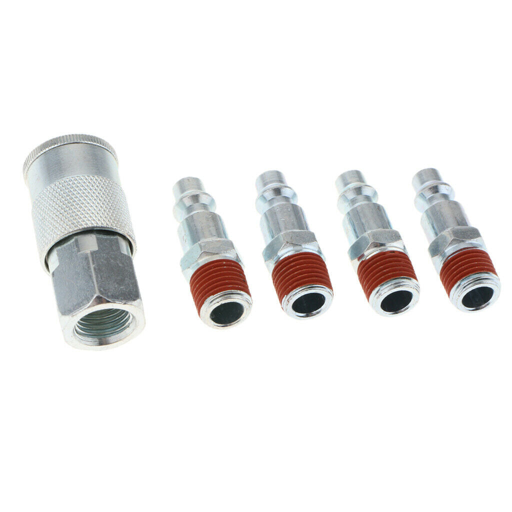 5-part Universal Quick-change Coupling Set 1/4 '' Air Hose Connection