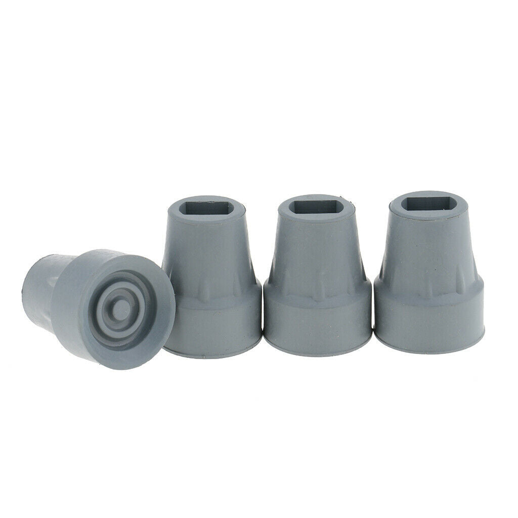 Lots 4Pcs Non- Kickstand End Feet Walking Hiking Stick Trekking
