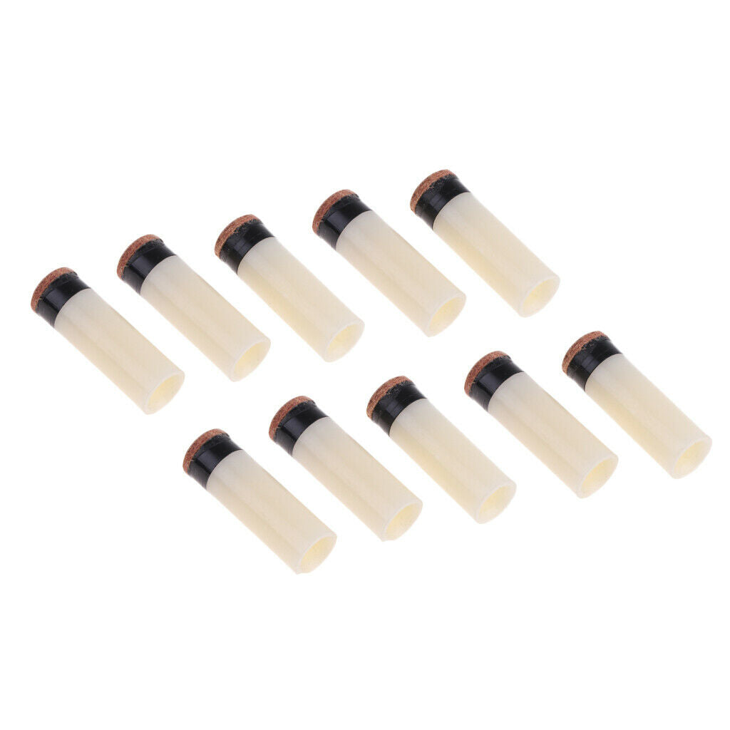 Premium Slip-on Pool Cue Tip Snooker Billiard Hard Tips 10pcs/Pack - 11 mm