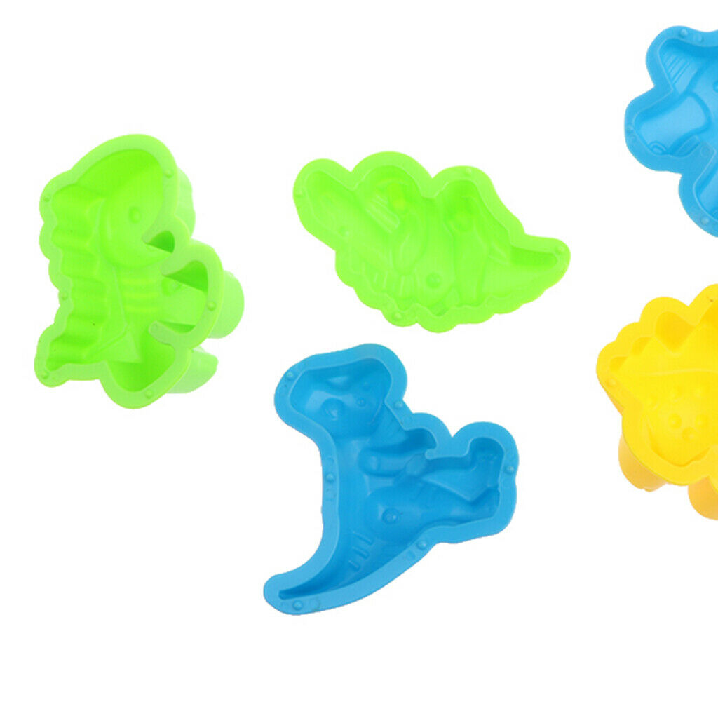 6pcs Assorted Creative Beach Play Set Dinosaur Sand Molds Kids Children Outdoor