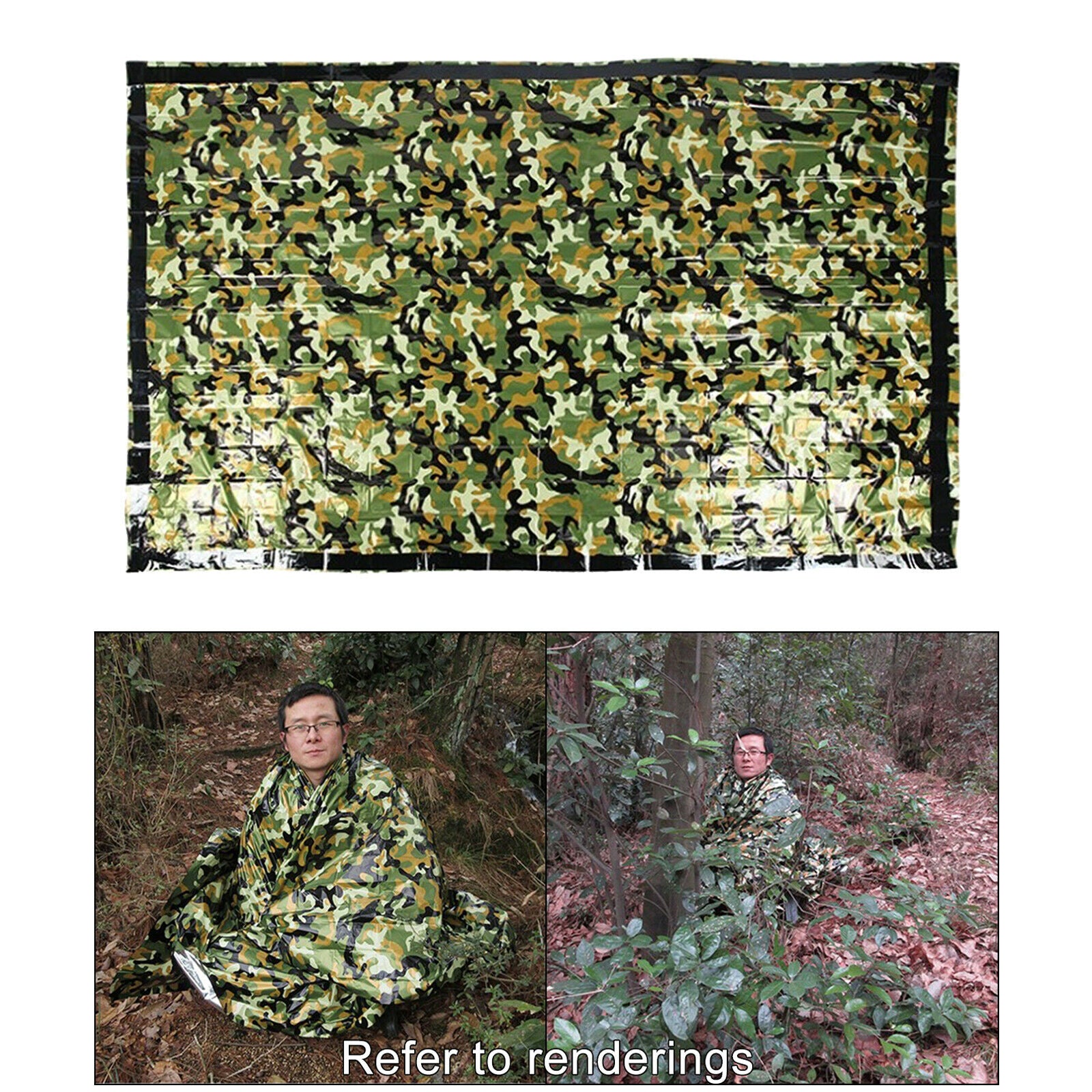 Large Emergency Sleeping Bag Lightweight Blanket Sack Reusable Pocket Size
