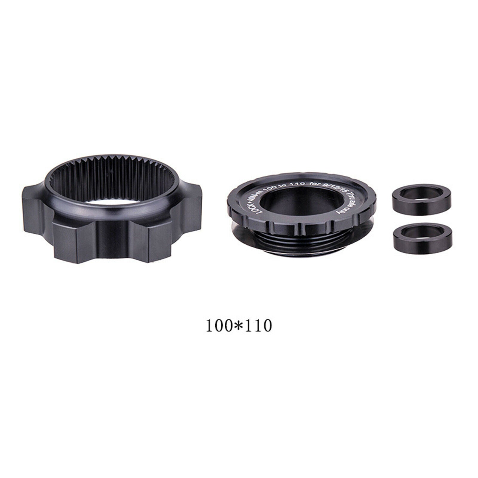 Bike Center Lock Adapter to 6-Bolt Rotor Brake Rotors 15x100MM to 15x110MM