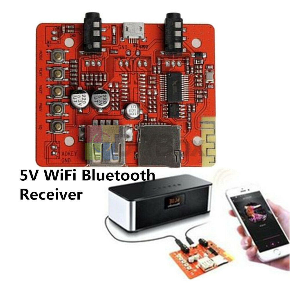 5V Wireless Receiver Board Module Bluetooth Audio For Amplifier Stereo