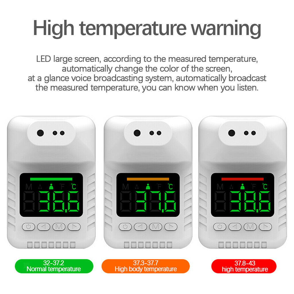 Non-Contact Infrared Automatic Forehead Tripod Thermometer Office Home