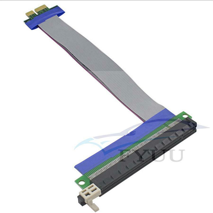 4pc PCI-Express  1X to 16X Riser Card Ribbon Extender Extension Relocate Cable