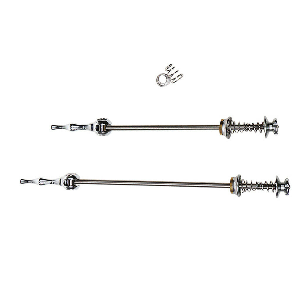 2x 1 Pair Ultralight Bike  Wheel Hub Skewers Quick Release Bolt Lever Axle