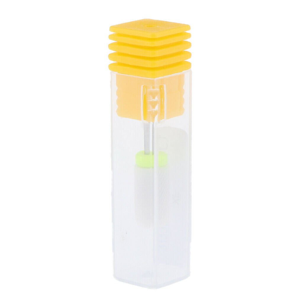 Nails Polishing Cuticle Removal Nail Art Drill Bit Yellow-Ultra Fine Ridges