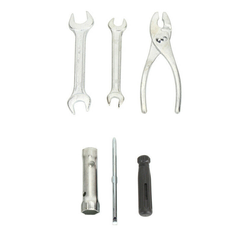 Motorcycle Car Kit Screwdriver Spanner Spark Plug Socket Tool Accessories w/ Bag