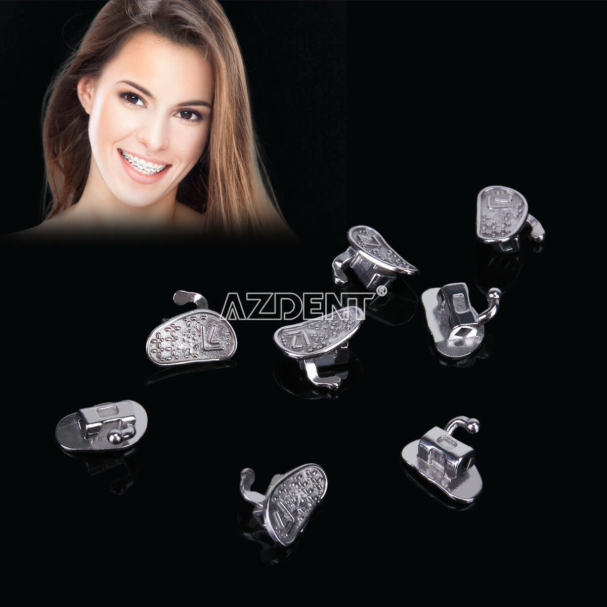 2 Kits Dental Orthodontic Buccal Tube Single Bondable Roth .022 2nd Molar N-conv