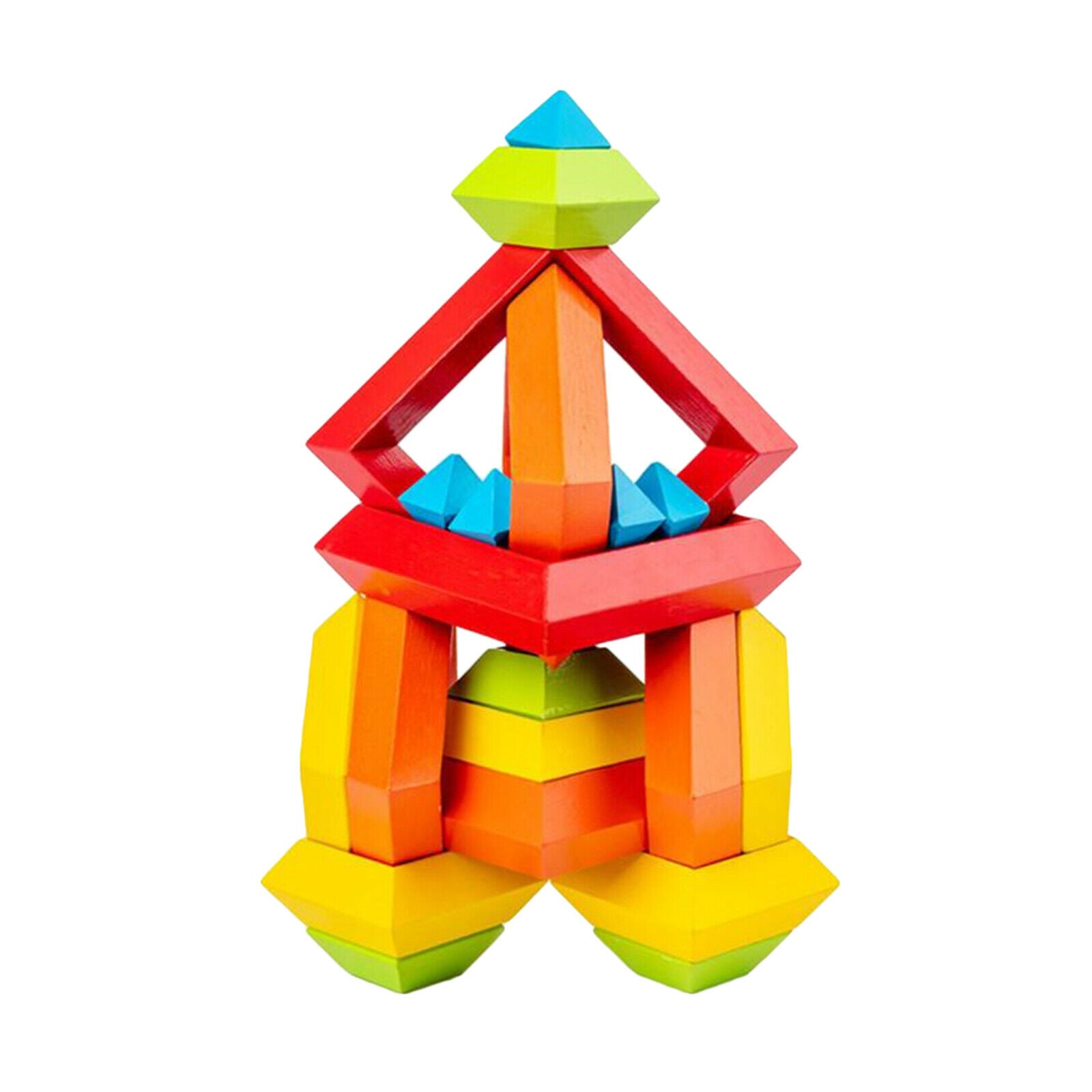 Creative Wooden Wisdom Rainbow Block Construction Toys for Kids Build Owl
