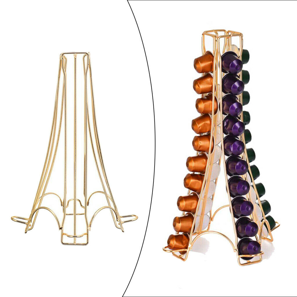 Coffee Pod Capsule Holder Rack Tower Organizer Dispenser for Nespresso