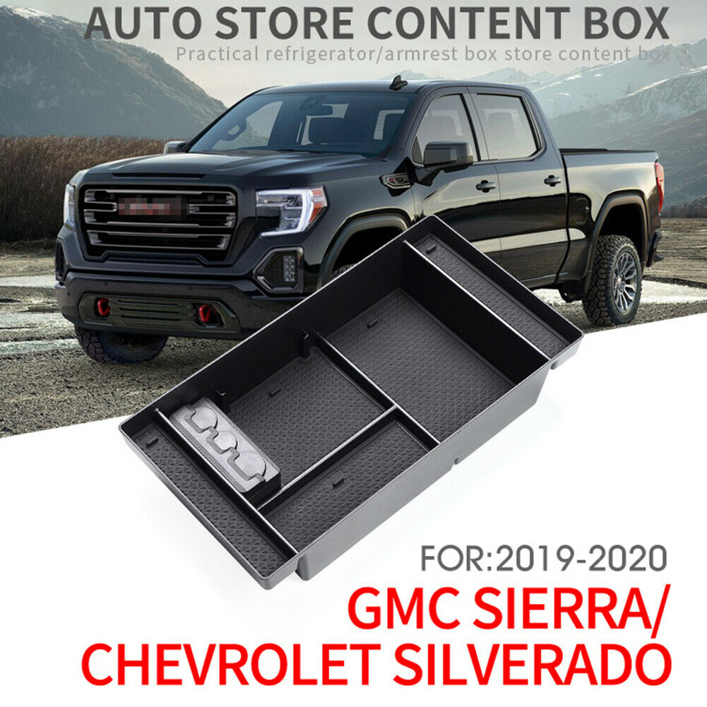 Car Central Console Holder Armrest Storage Box for GMC SIERRA Silverado @