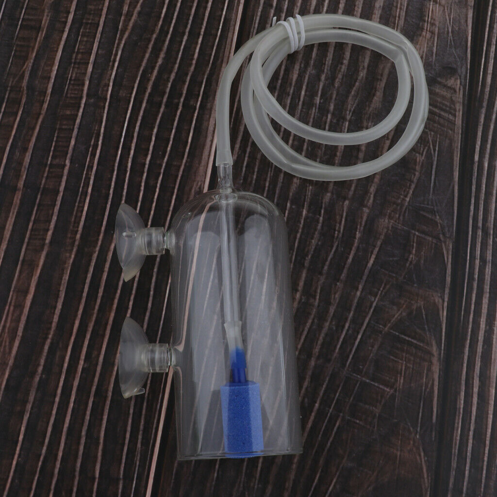 Co2 Diffuser Glass CO2 Plant Atomizer Diffuser with Bubble Counter for Aquarium