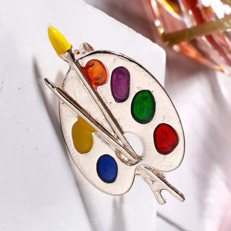Draw Palette Brooch Creative Rhinestone Pins And Brooches Women And Men P.l8