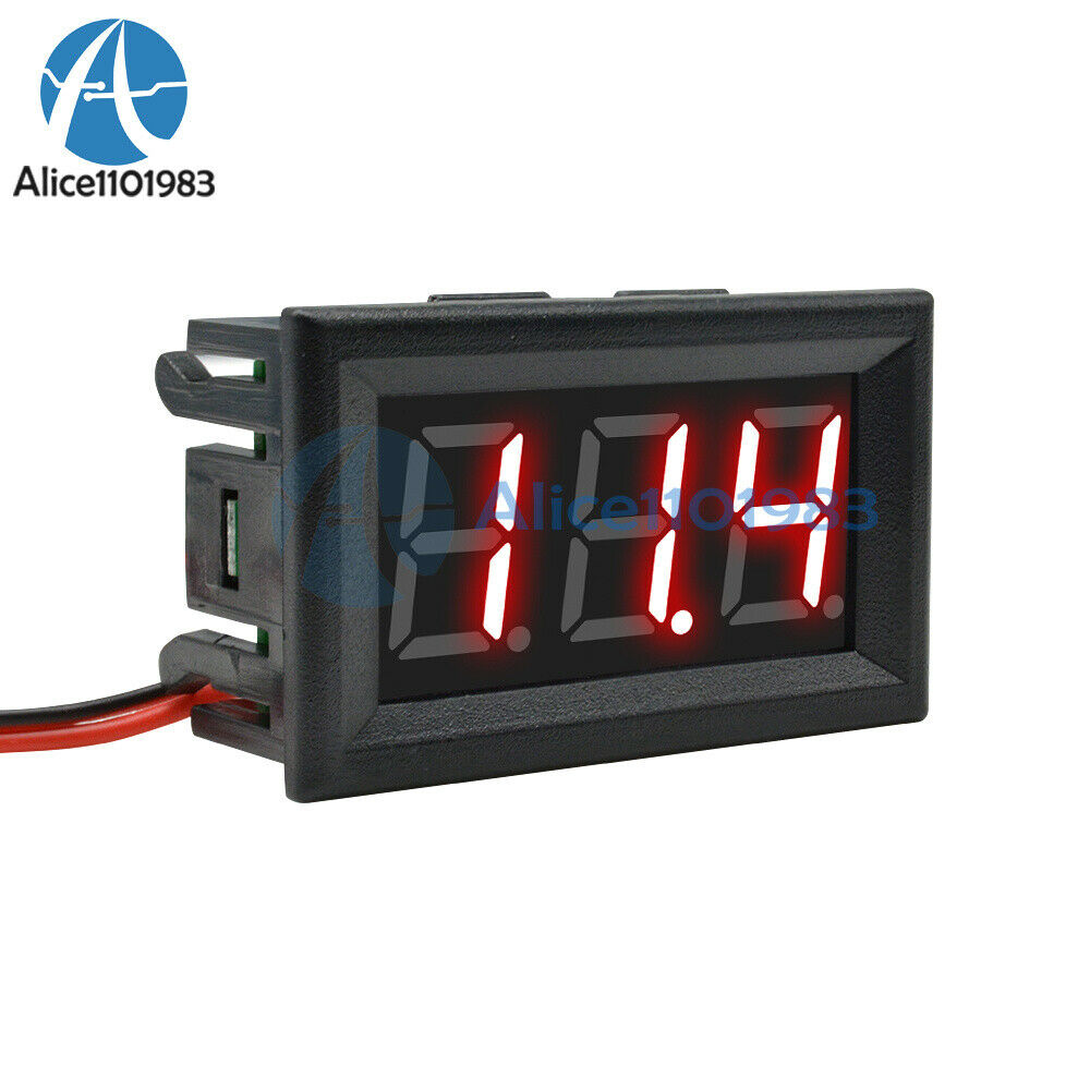 0.56"LED Red 2-Wire Voltmeter Digital Voltage AC70-500V Panel Volt Ammeter Meter