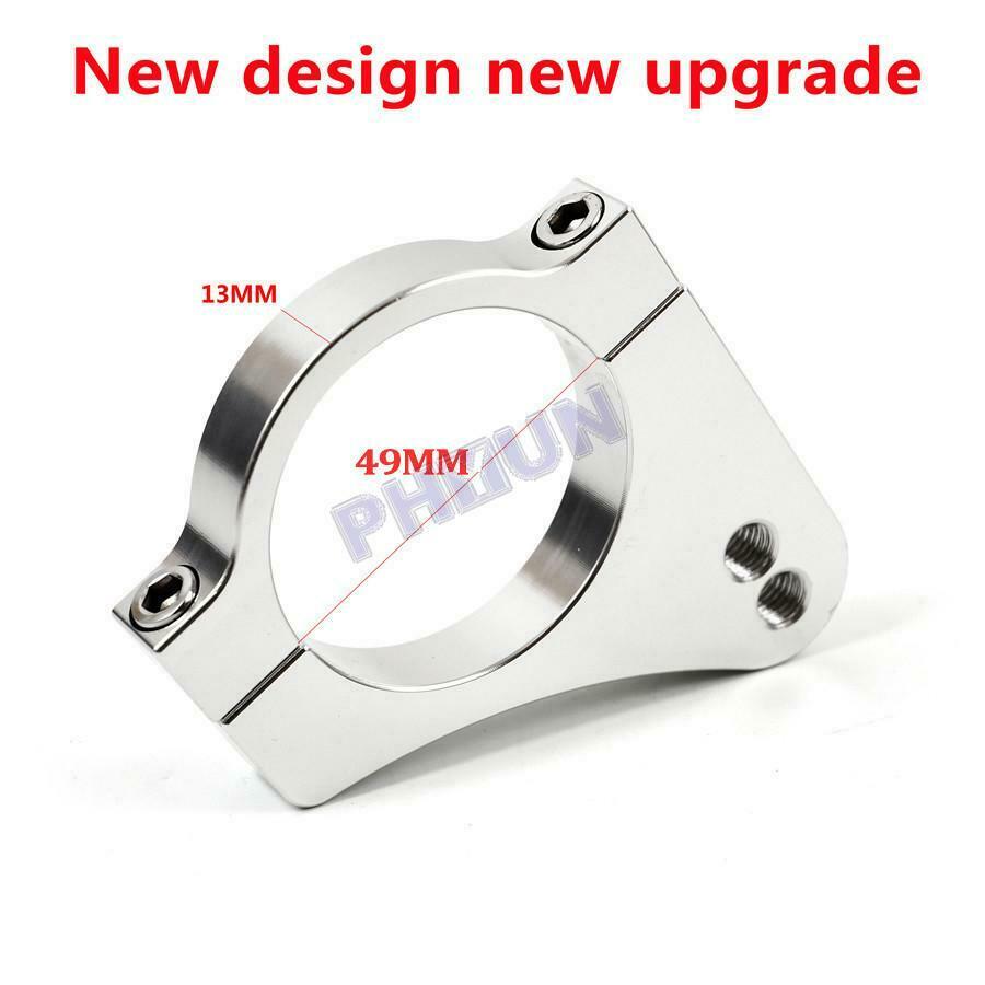 49mm Motorcycle Steering Damper Fork Frame Mounting Clamp Bracket Aluminum Alloy