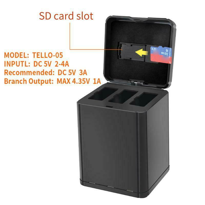 3 IN 1 Battery Port Smart Charger USB Charging Box for DJI Tello Drone Battery