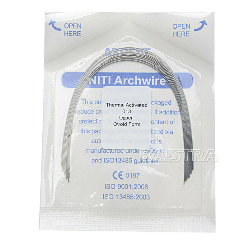 30 X AZDENT Dental Ortho Arch Wires Thermal Activated Niti Round 0.018 Upper