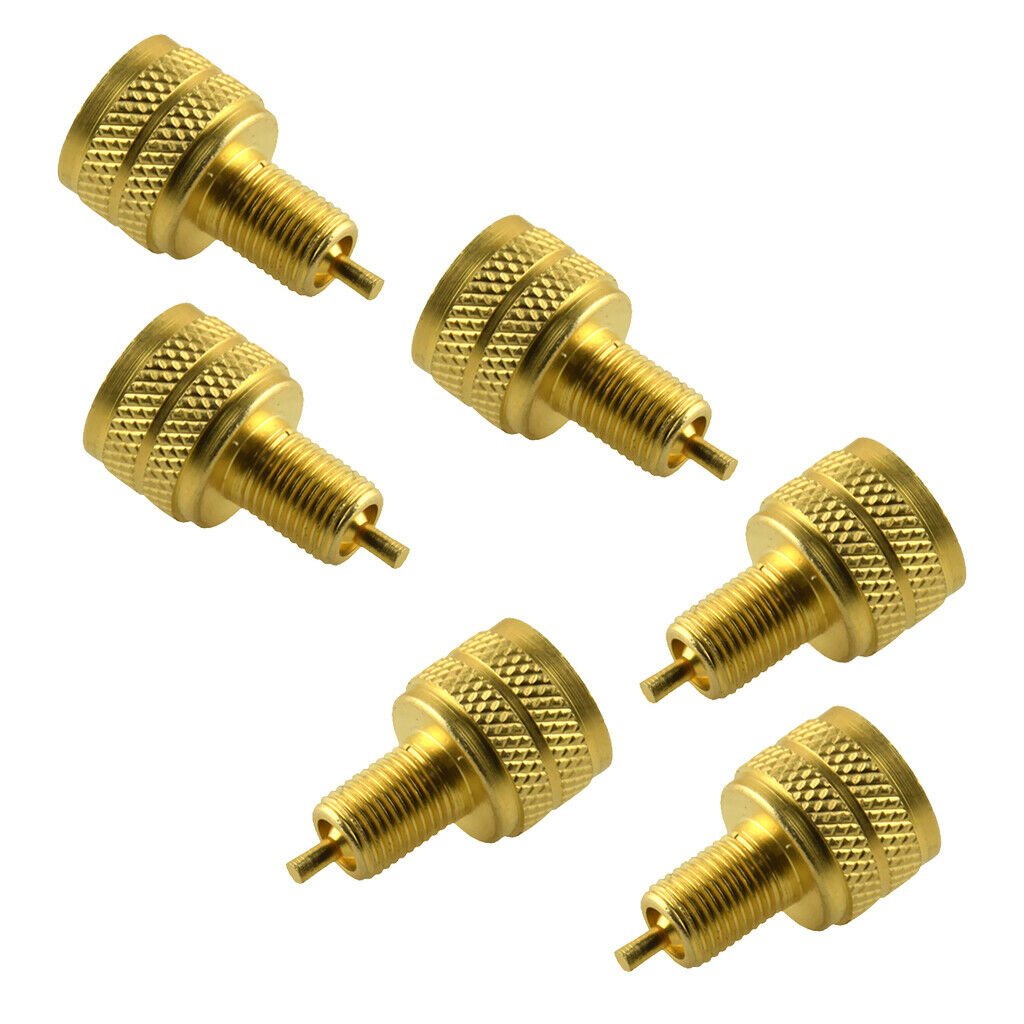 6 Piece External Large Bore Valve Down to Standard Bore Adapter Brass 22mm