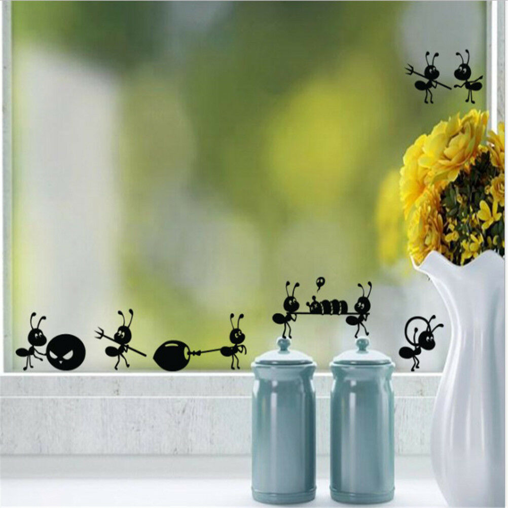 Cartoon Decoration Glass Stickers Ant Stickers Home Decoration BD.l8