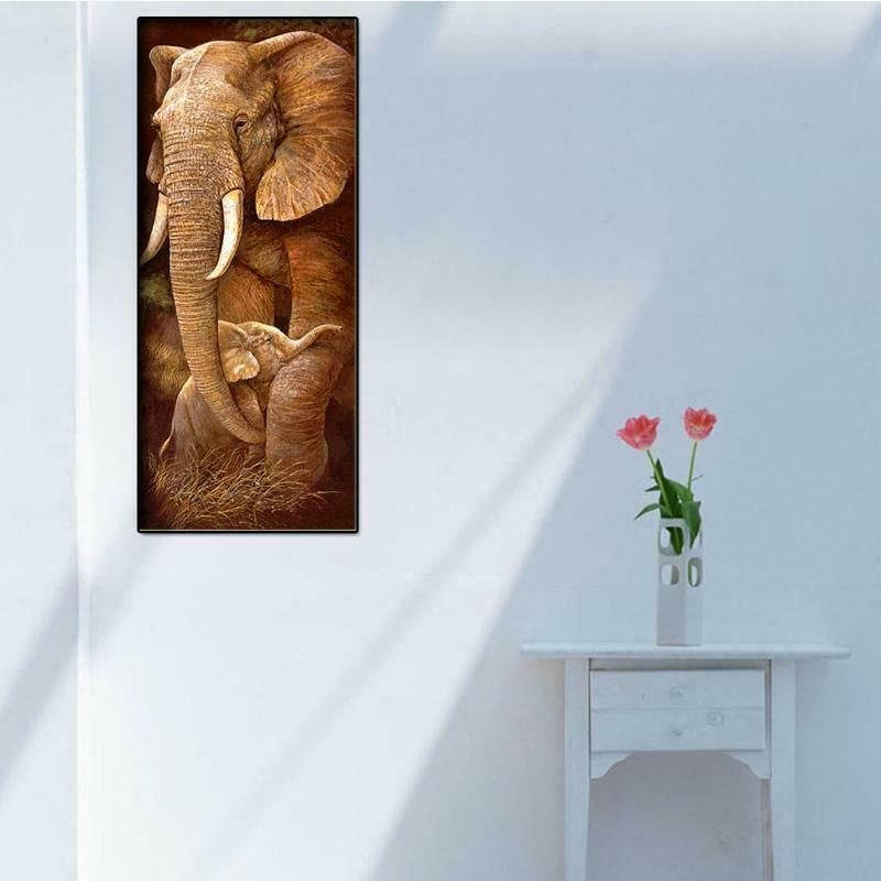 Elephant 5D Full Diamonds Embroidery Painting DIY Cross Stitch Home Decor Craft