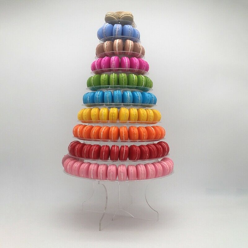 10 Tiers Macaron Tower Macaroon Display Stand Baby Shower Birtay Party Cake DeR1
