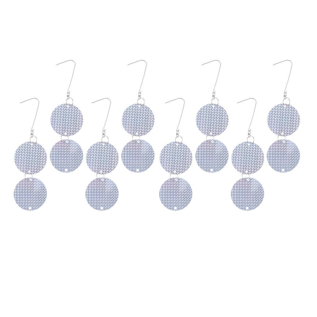 16Pcs Bird Repellent Disks Hanging Reflective Discs for Windows and Trees #2