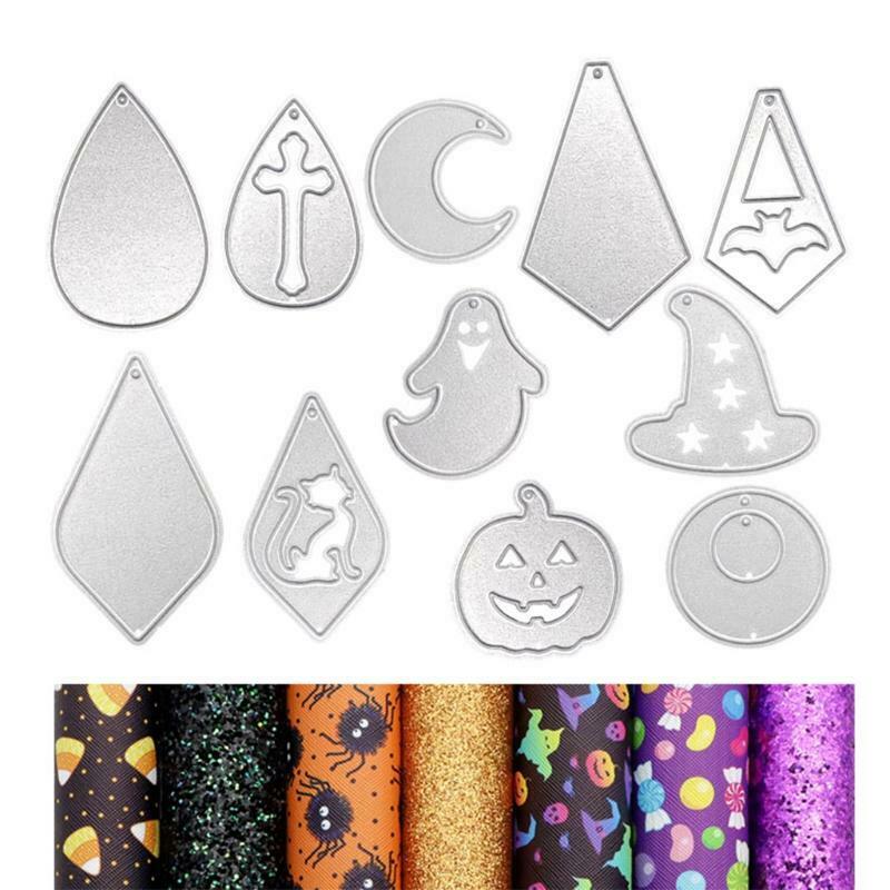 Halloween Cutting Die Stencil Set Embossing Script Stencils for DIY Party Decor