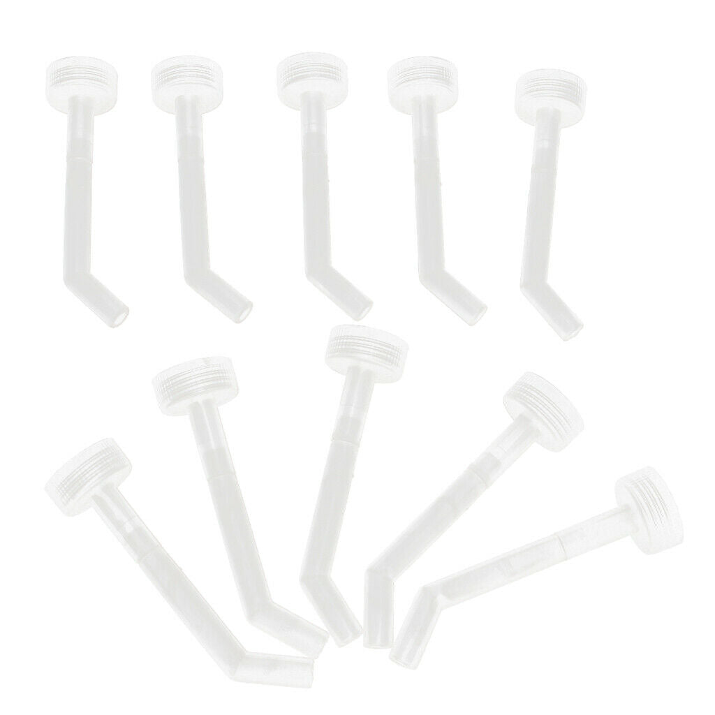 10 Pcs Poultry Screw Style Nippler Waterer Feeder for Chicken Duck Bird