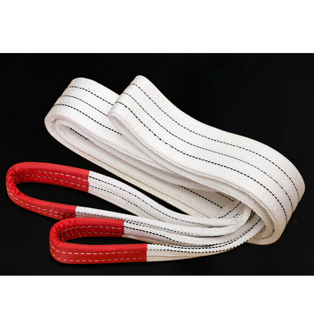 Lifting Strap Towing Pull Rope Cable Trailor w/reinforced loops 2t 6 meter