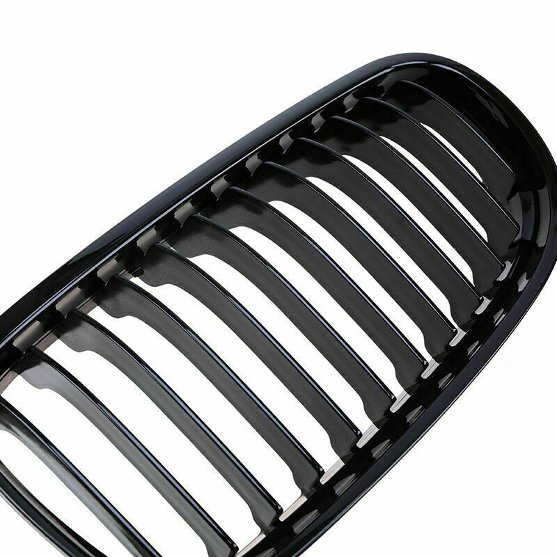 For BMW E90 328i xDrive Sedan 2008-2011 Glossy Black Kidney Front Bumper Grilles