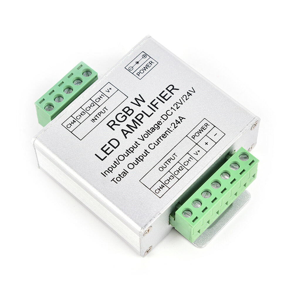 LED RGBW Amplifier DC12 - 24V 24A Output RGBW/RGB LED Strip Power Controller  SJ