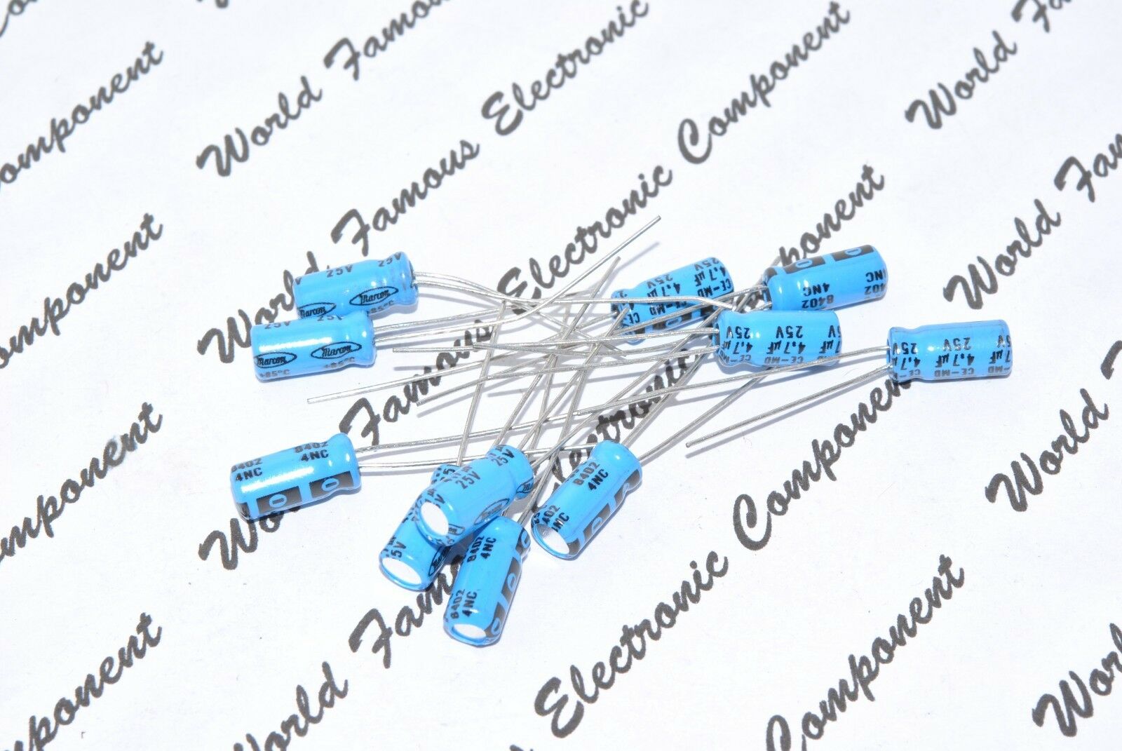 50pcs - MARCON 4.7uF(4,7µF) 25V Radial Electrolytic Capacitor - CE04W1E4R7MD
