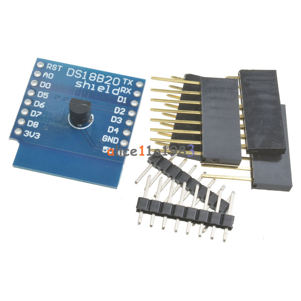DS18B20 Temperature Sensor Shield Wemos D1 Mini D1 Mini Pro ArduinoESP NodeMCU