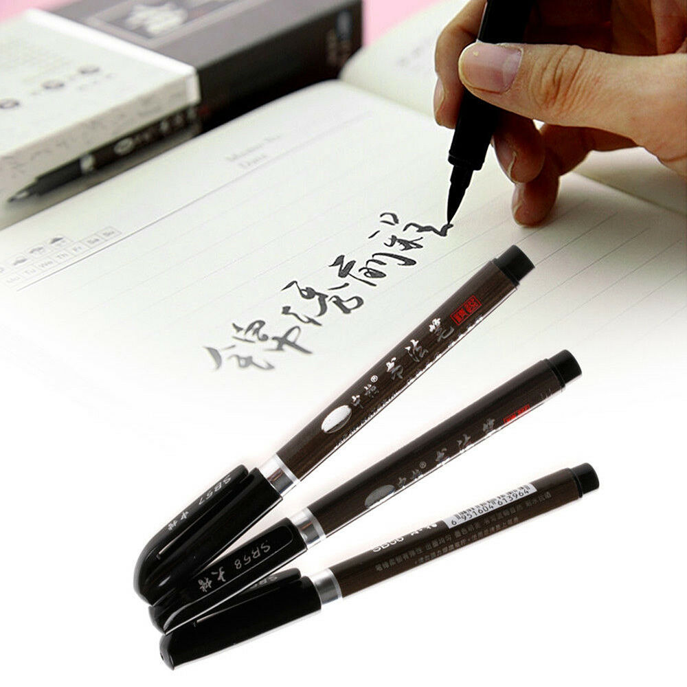 3 Sizes Chinese Japanese Calligraphy Shodo Brush Ink Pen Writing Painting Tool