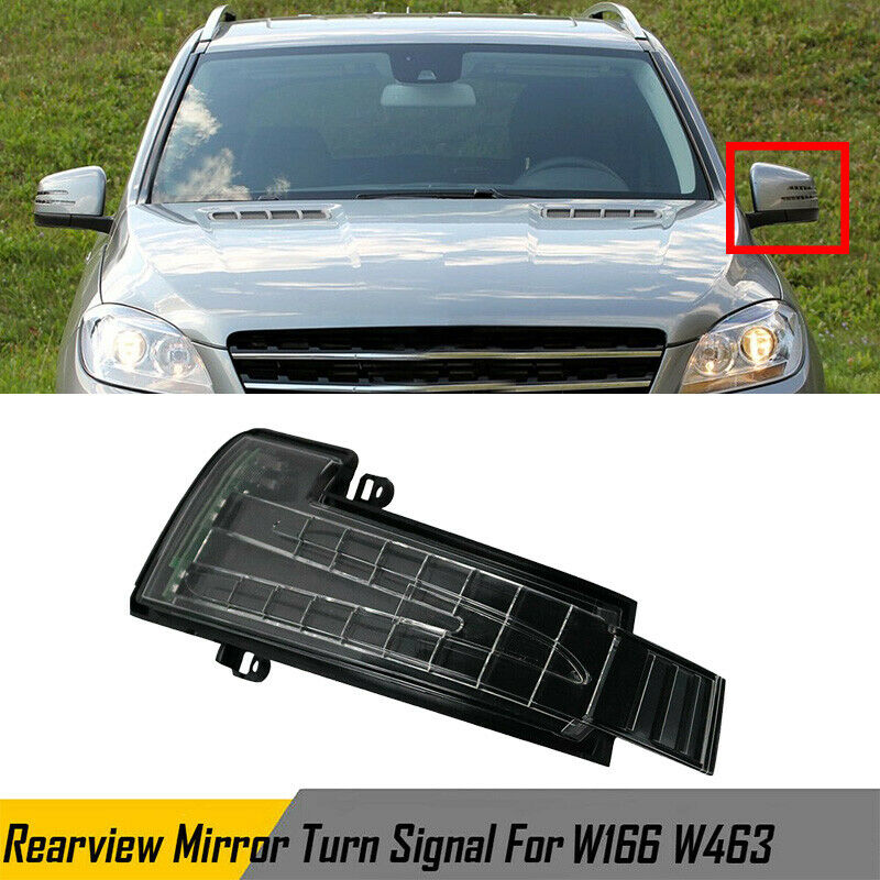 Left Side for Mercedes Benz W166 W463 2012-2019 Car Rearview Mirror Turn SignaB3