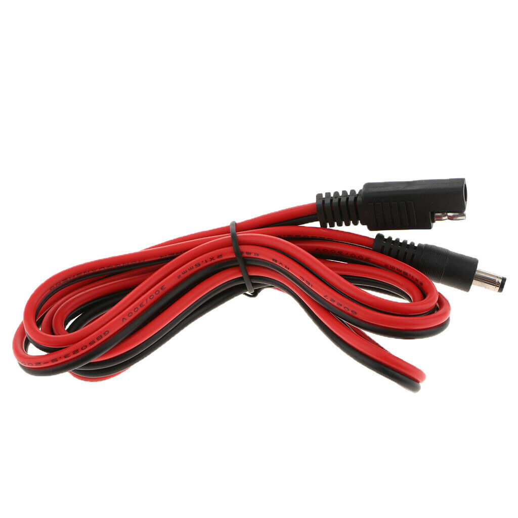12-24V SAE to DC5521 Power Cable for Motorcycle Heat Clothing Adapter 5Ft