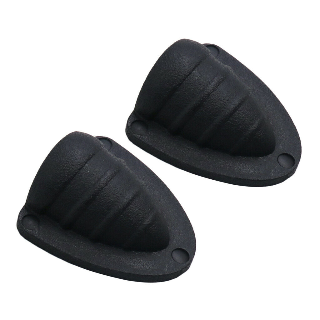 2x Universal New Black Marine Boat Assembly Clamshell Vent Wire Hose Cover