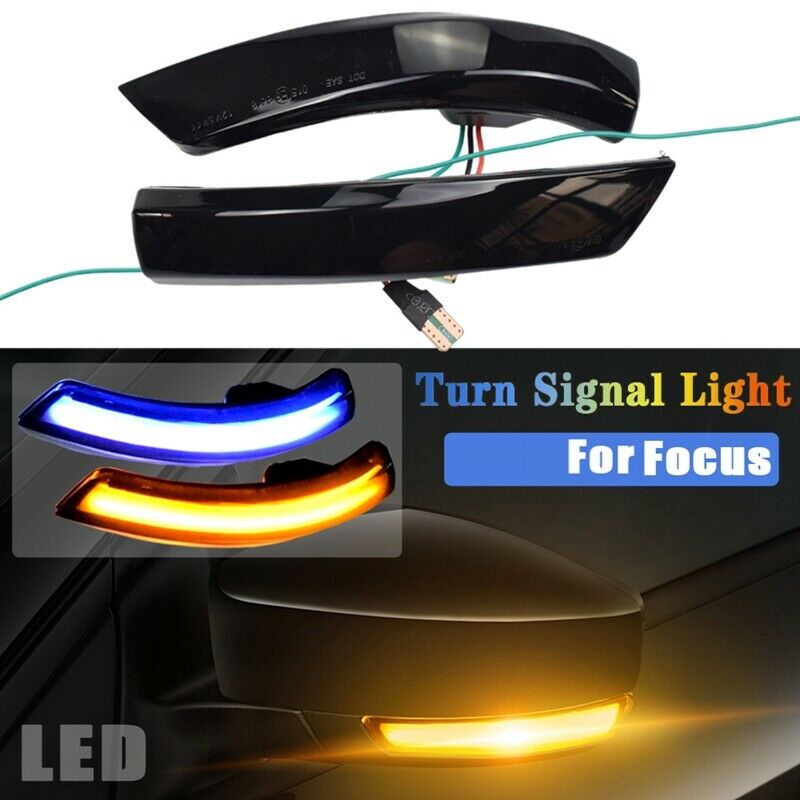 2 Pcs Dynamic LED Turn Signal Light Rearview Mirror Indicator Blinker for FordG4