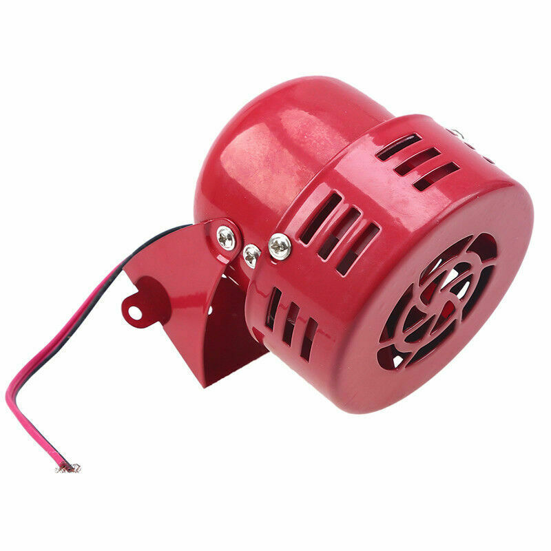 Car Truck Motorcycle Driven Red Air Raid Siren Horn Alarm Loud Speaker Durable
