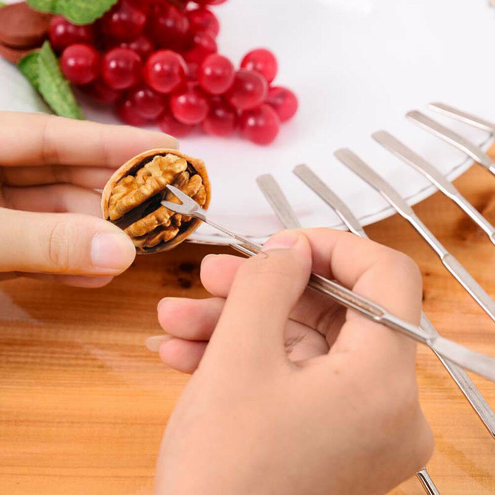 4x Stainless Steel Lobster Crab Needle Walnut Needle Fruit Fork Seafood To.l8