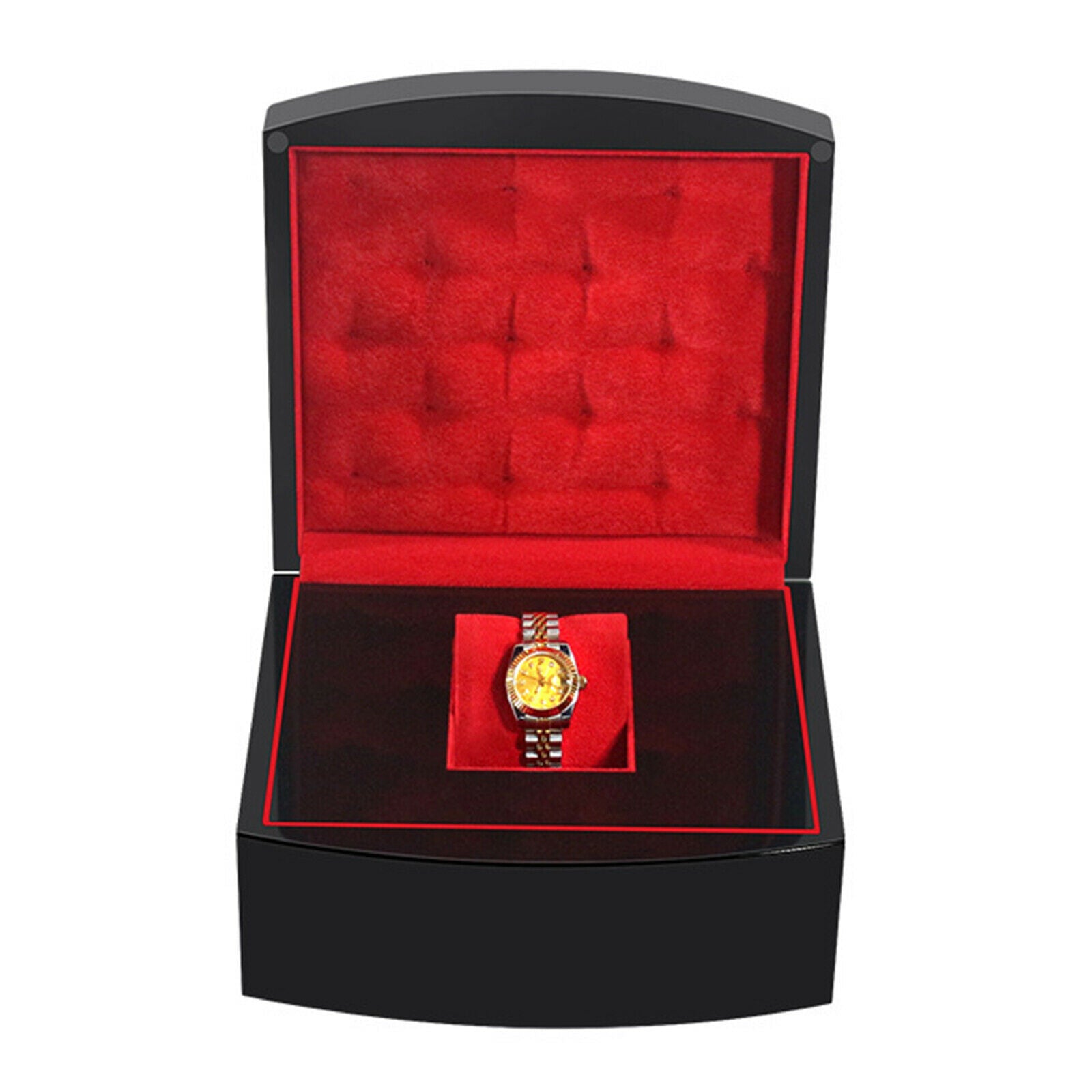 Wood Watch Organizer Wristwatch Box with Removable Cushions for Holder Gift
