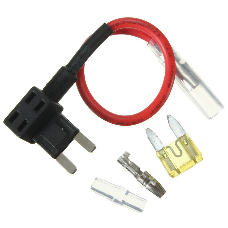Small ACS Add A Circuit Piggy Back Pluggable Standard Blade Tap Fuse Holder Hot
