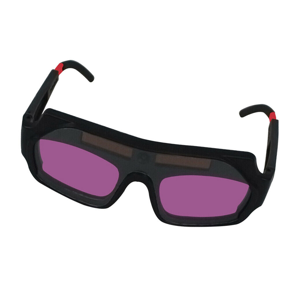 1 Pair LCD Solar Power Auto Darkening Welding Goggle, Anti-flog Eyes Safety
