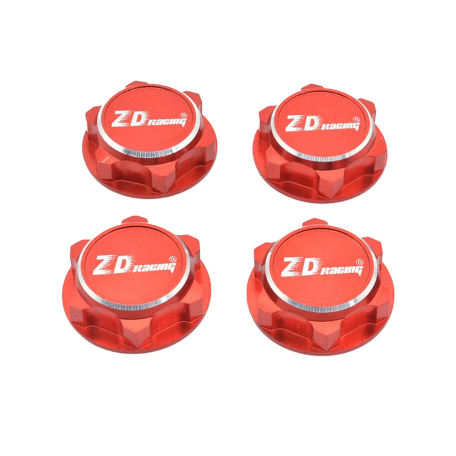 8x 17mm Hex Wheel Nuts Fit For 1/8 Scale RC Car Truck Parts Accessory Red