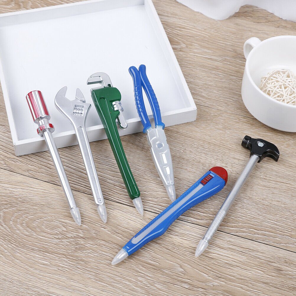 6Pcs Novelty tool pens set for school office student supplies gift kid to.l8
